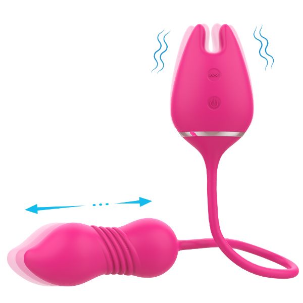 Picture of WONDER LADY Love Egg Vibrator & Nipple Clamp Set