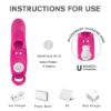 Picture of OMG Rechargeable Waterproof Finger Vibrator*Rose