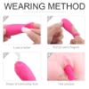 Picture of VICKY Textured Silicone Finger Vibrator*Rose