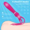 Picture of SQUID Dual Motor Octopus Whip Vibrator*Rose