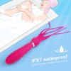 Picture of SQUID Dual Motor Octopus Whip Vibrator*Rose