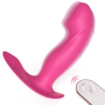 Picture of KNIGHT Remote Controlled 2 in 1 Hands-Free Wearable Knicker Vibrator*Rose