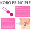 Picture of LOVER Kegel Strength Exercise Silicone Jiggle Ball Set*Rose