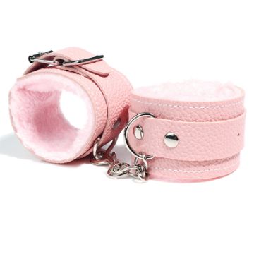Picture of Bondage Boutique Faux Leather Ankle Cuffs - Pink
