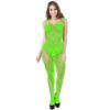 Picture of KILLER Lace and Fishnet Crotchless Basque Bodystocking*Green