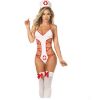 Picture of Naughty Nurse Lingerie Costume with Nurse Hat and Bow Stockings