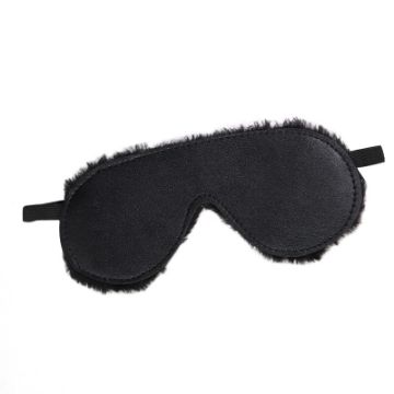 Picture of Bondage Boutique Faux Fur Blindfold - Black