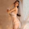Picture of Marry Me White Seduction Crotchless Babydoll Set