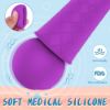 Picture of MOLY Ergonomic Design Massage Wand Soft Removable Medical Silicone*Purple