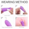 Picture of VICKY Textured Silicone Finger Vibrator*Purple