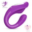 Picture of RIBBON Dual Motor Remote Controlled Rechargeable Love Egg Vibrator*Purple