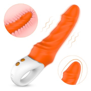 Picture of TORNADO Curve Rechargeable Silicone G-Spot Vibrator*Orange