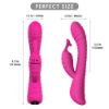 Picture of MOONLIGHT Thrusting Rabbit Vibrator with LED Light*Rose
