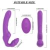 Picture of NANA Remote Controlled Love Rider Strapless Strap-On Dildo Vibrator*Purple