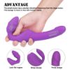 Picture of NANA Remote Controlled Love Rider Strapless Strap-On Dildo Vibrator*Purple