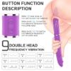 Picture of CICI  Dual Dildo Soft Whip Couple's Vibrator*Purple