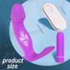 Picture of KNIGHT Remote Controlled 2 in 1 Hands-Free Wearable Knicker Vibrator*Purple