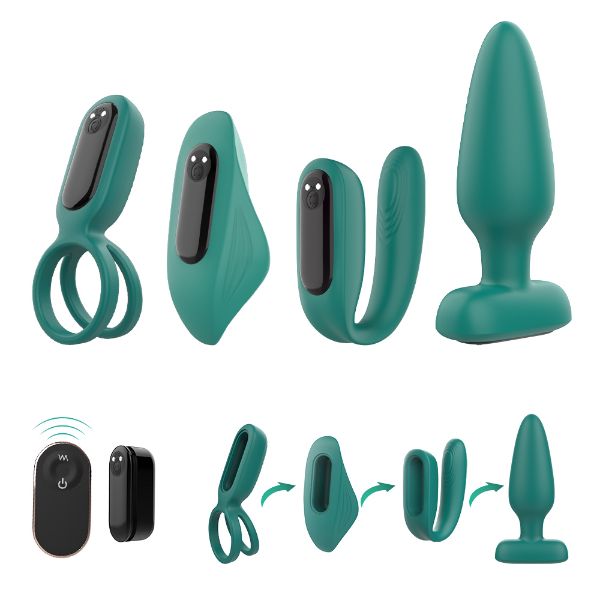 Picture of LOVE KIT Remote Control Wearable Couple's Sex Toy Kit*Green