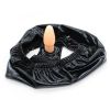 Picture of Black Silicone Plug Panties PU Leather Chastity Belt Underwear*Size M