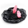 Picture of Black Silicone Plug Panties PU Leather Chastity Belt Underwear*Size M