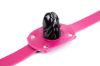 Picture of Restraint Lockable Leather Sexy Mouth Ball Gag SM Sex Toy*Pink