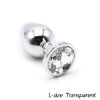 Picture of White Jewelled Aluminium Prostate Massage Butt Plug - Large