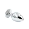 Picture of White Jewelled Aluminium Prostate Massage Butt Plug - Large