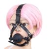 Picture of Leather Head Harness and Ball Gag*Size L