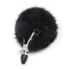 Picture of Feather Fur Ball Sexy Metal Clips Nipple Clamps*Black