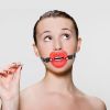 Picture of Silicone Open Mouth Red Lip Gag 1.4-Inches Diameter