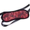 Picture of Lace and Flannel Blindfold BDSM Eye Mask Cover