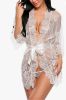 Picture of White Lace and Satin Robe*SIZE S