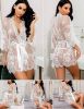 Picture of White Lace and Satin Robe*SIZE M