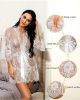 Picture of White Lace and Satin Robe*SIZE M