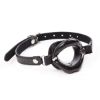 Picture of Silicone Open Mouth Black Lip Gag 1.4-Inches Diameter