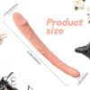 Picture of Three King Bendable G-Spot Vibrator Double-Ended Strap-On Curved Dildo*Nude