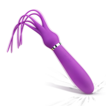 Picture of SQUID Dual Motor Octopus Whip Vibrator*Purple