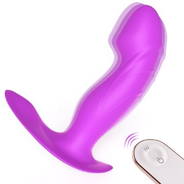 Picture of KNIGHT Remote Controlled 2 in 1 Hands-Free Wearable Knicker Vibrator*Purple