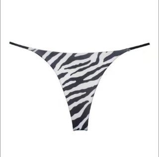 Picture of Zebra Seamless Low Rise Metal Buckle G-String Panty*Size S