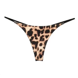 Picture of Leopard Seamless Low Rise Metal Buckle G-String Panty*Size M