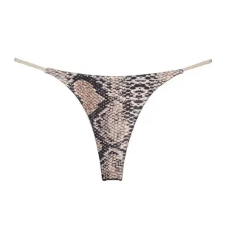 Picture of Snake Seamless Low Rise Metal Buckle G-String Panty*Size L