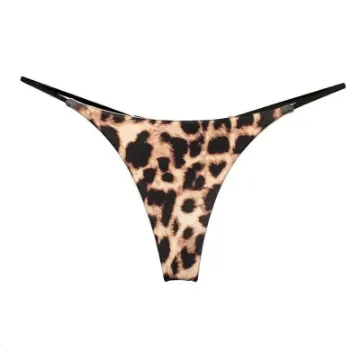 Picture of Leopard Seamless Low Rise Metal Buckle G-String Panty
