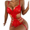 Picture of Red Bandage Lingerie Babydoll Crotchless Underwear