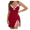 Picture of Red Cute Bow Adjustable Lace Babydoll Chemise