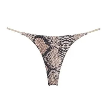 Picture of Snake Seamless Low Rise Metal Buckle G-String Panty