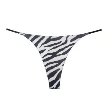 Picture of Zebra Seamless Low Rise Metal Buckle G-String Panty