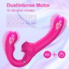Picture of Moyna Dual Motor Triple Spot Stimulation Remote Control Vibrator - Rose
