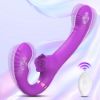 Picture of Moyna Dual Motor Triple Spot Stimulation Remote Control Vibrator - Purple