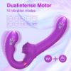 Picture of Moyna Dual Motor Triple Spot Stimulation Remote Control Vibrator - Purple