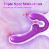 Picture of Moyna Dual Motor Triple Spot Stimulation Remote Control Vibrator - Purple